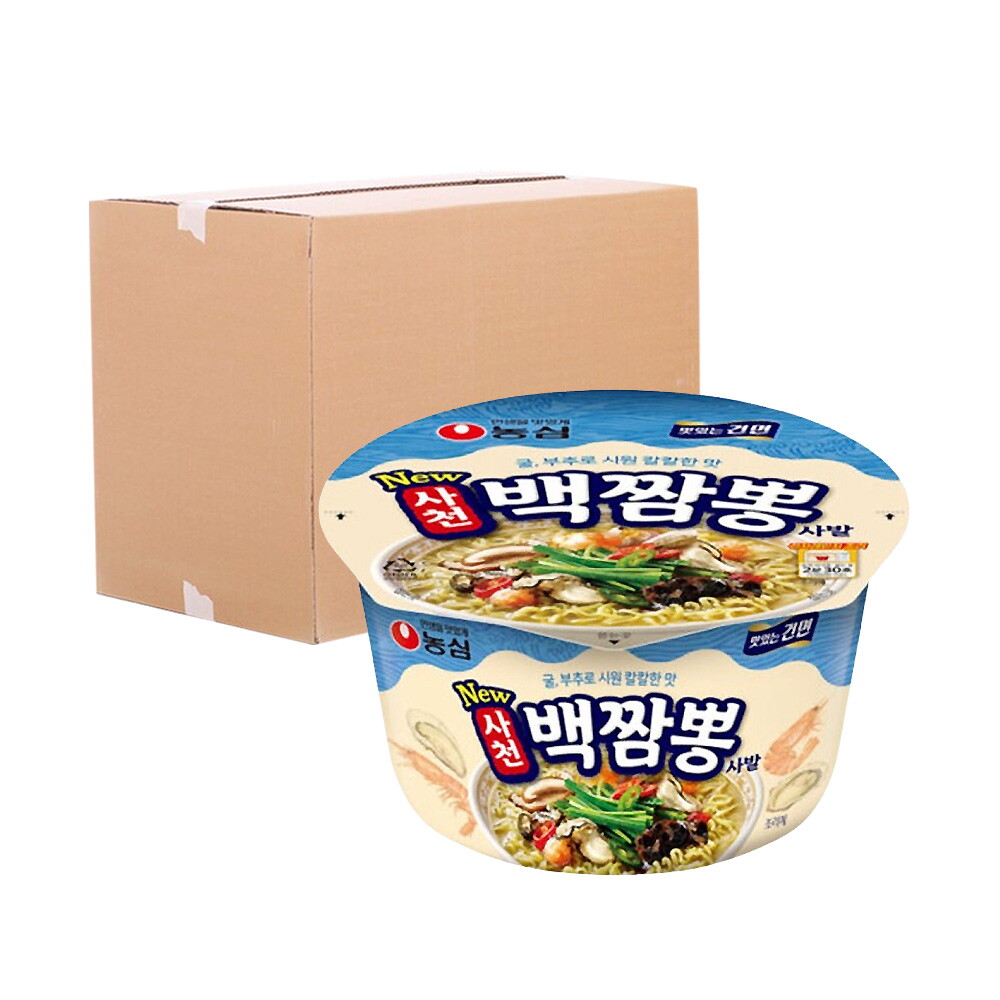 기타브랜드 [박스] 농심 사천 백짬뽕 큰사발 75g 16입