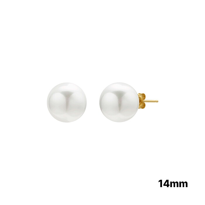 새미쥬얼리 18k 로아스 스와로브스키 진주귀걸이14mm