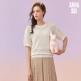[안나수이]안나수이ANNA SUI 썸머 실크 블랜디드 팝콘 니트+이너 2종