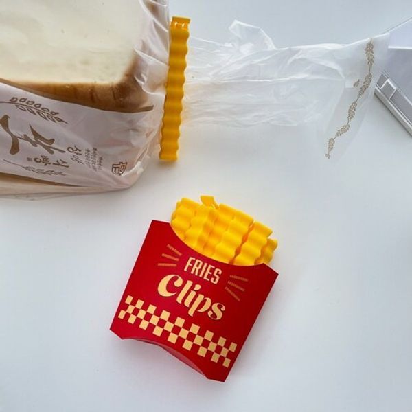 피오리협력업체 교보문고 피오리 귀여운 포테이토 클립 감튀 밀봉 집게 세트 냉장고 부