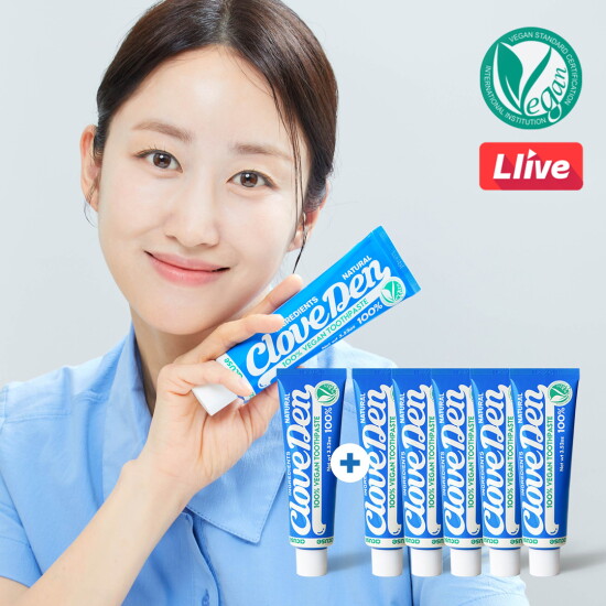 [클로브덴]클로브덴 비건 치약 오리지널 100g 5개 + 본품 1개 추가 증정!, 데일리 잇몸케어
