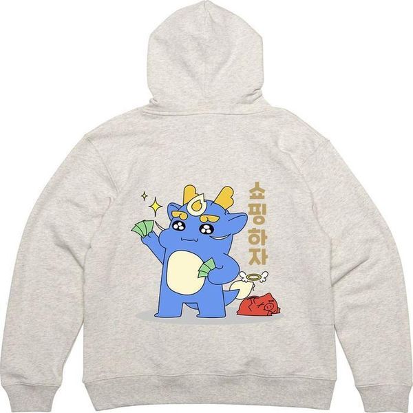 셀러허브(하프클럽) [하프클럽/셀러허브_여성트랜드패션]뒷면 쇼핑하자 청룔이랑 그림 옷 프린팅