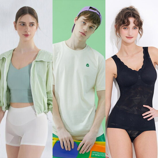 [메가딜]베네통,저스트마이사이즈~ 인기브랜드 특가! 여름 필수 언더, 이지웨어 특집!