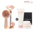 [롯데원티비 단독] 페이셜 클렌저 + 전동롤러 괄사 마사지기 + 클렌징폼 100ml + 수분보습크림 50ml + 파우치