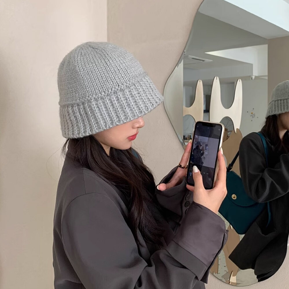 MDL 협력회사 루즈루나 <b>센시아</b> 비니 겨울 골지 벙거지 데일리 모자