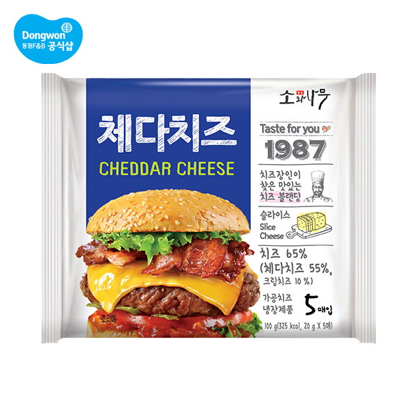 동원F&B ●소와나무 체다치즈 100g(20g*5매) x 10개