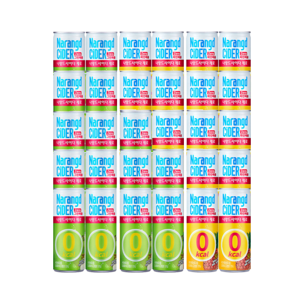 기타 [가공식품센터(무)]나랑드사이다 245ml 그린애플   파인애플 혼합 30개