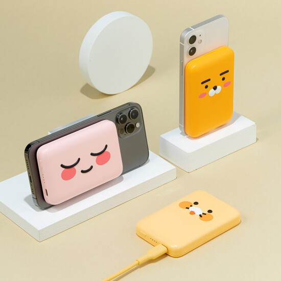 [카카오프렌즈]카카오프렌즈 어부바 무선 충전 보조배터리5000mAh