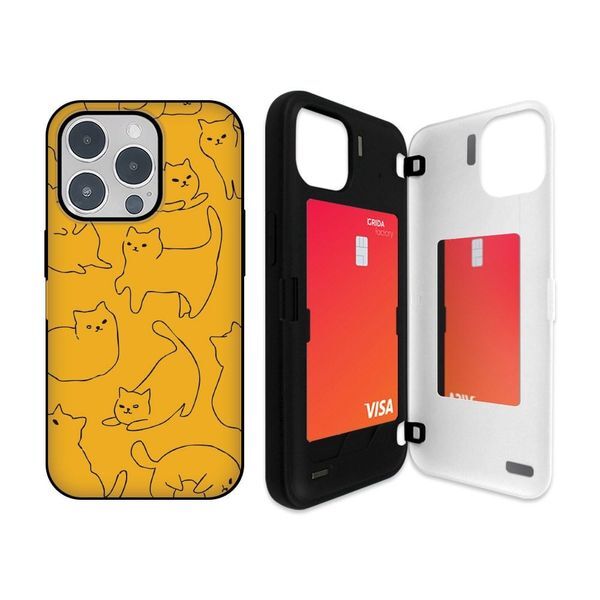 알티피아 [하프클럽/알티피아]갤럭시A24 케이스 레이지캣 카드 범퍼 A245