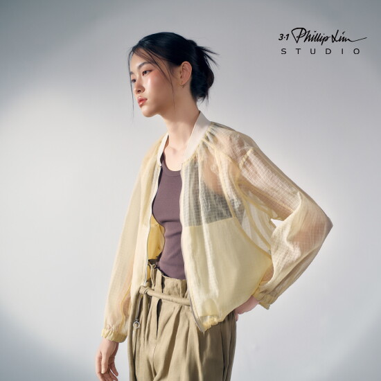 [3.1 필립림 스튜디오]◎ 26 SUMMER 그리드 시스루 점퍼