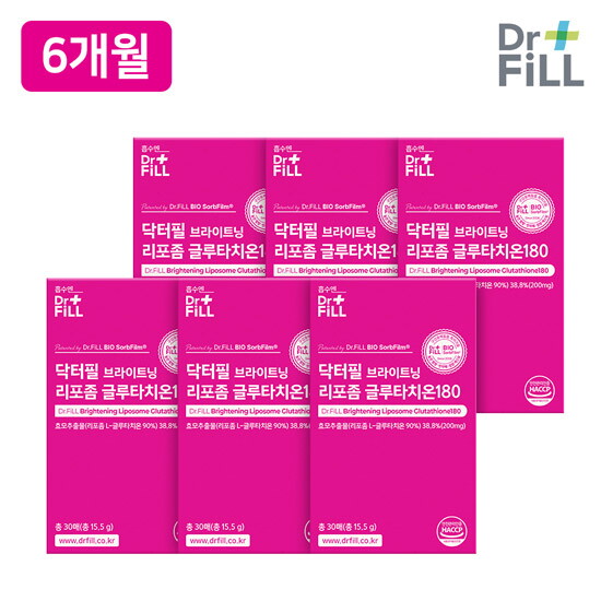 [닥터필][6개월] 브라이트닝 리포좀 글루타치온180 (30매 x 6박스)