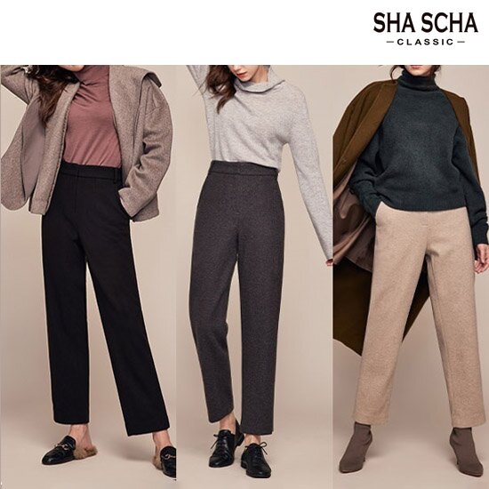 [홈쇼핑인기]샤샤 윈터 웜 이중직 기모팬츠 1종