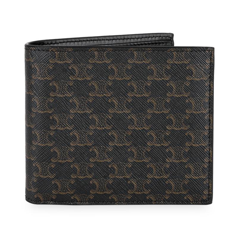 셀린느 셀린느 남성 트리오페 캔버스 코인 포켓 반지갑(블랙) 10C872BQB 38NO