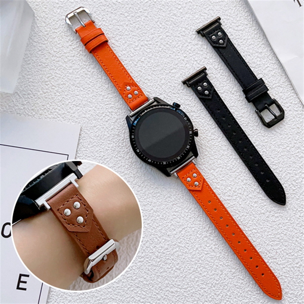수나르 샤오미 화미 어메이즈핏 GTS 4 3 2 미니 e 호환 레트로 슬림 가죽 스트랩 밴드 시계줄