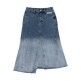 [피플오브더월드][25SS NEW] 옴브레 워싱 데님 스커트