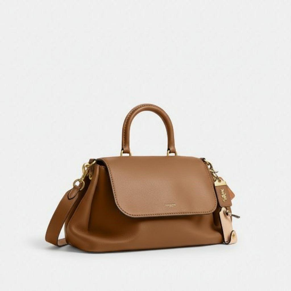 코치 코치 슬라우치 로그 탑 핸들 백 CCC39 B4XJ7