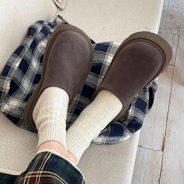 주식회사 셀러허브_레이틀리 셀러허브(하프클럽) [하프클럽/셀러허브_여성트랜드패션]ONM 여자 2컬러 데일리 미니멀 스웨이드 플랫폼 슬리퍼