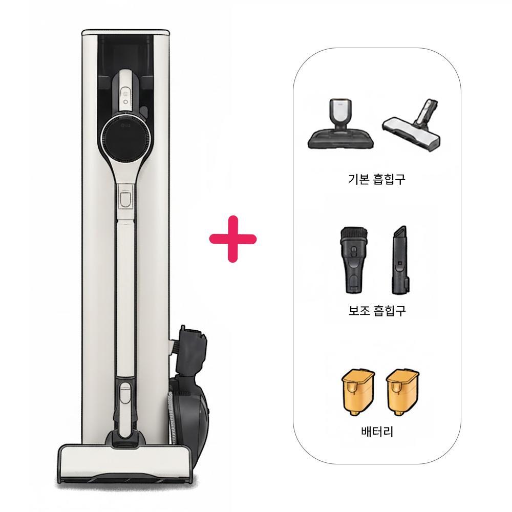 LG전자(주) LG전자 LG 코드제로 AI 오브제컬렉션 A9 흡입+스팀 물걸레 AI948WA