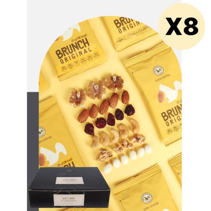 셀러허브 식품 산과들에 견과류 선물 세트 브런치오리지널 50봉 X 8
