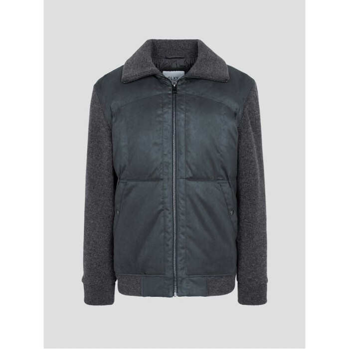 갤럭시 라이프스타일 [갤럭시 라이프스타일] 경량 하이브리드 니트 믹스 다운 점퍼  그린 (GC5938M11M)