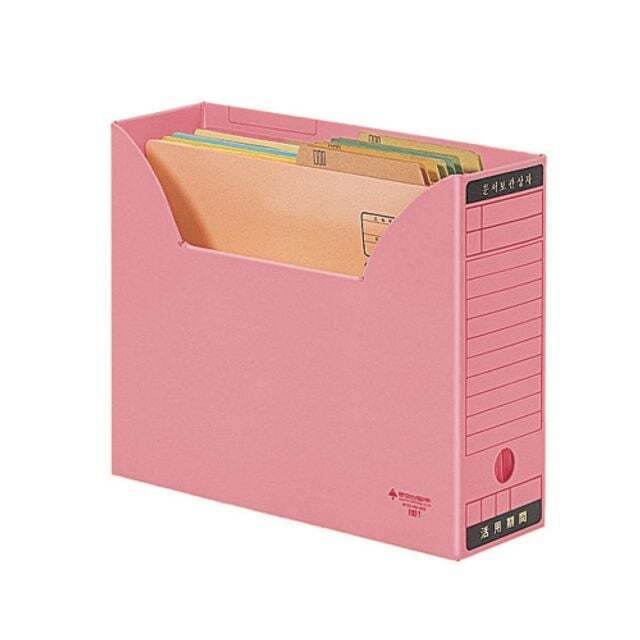 OPM 지오벤처스 문화 문서보관상자 F192-78 분홍 A4/(정부화일보관) 박스(50개입)