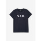 [아페쎄][롯데아이몰 방송] 아페쎄 여성 VPC 로고 네이비 반팔티 COBQX F26944 IAK