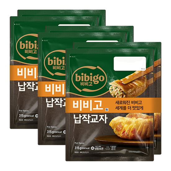 [비비고](CJ제일제당) 바싹 납작교자 315g X 6개