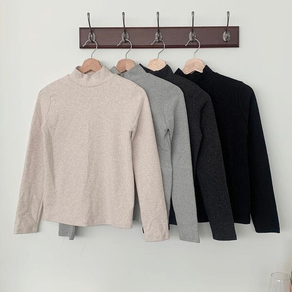 셀러허브(하프클럽) [하프클럽/셀러허브_여성트랜드패션]빅사이즈폴라티 T047L501 행복겉기모웜폴라긴팔티 IT