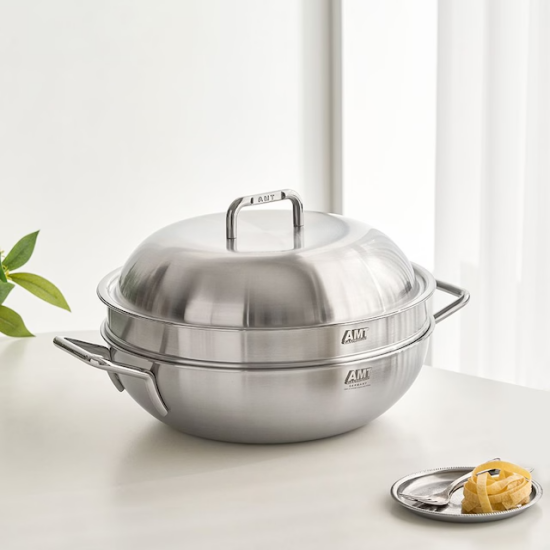 [AMT][공식정품] AMT 316Ti 통5중 샤프 파티웍 32cm