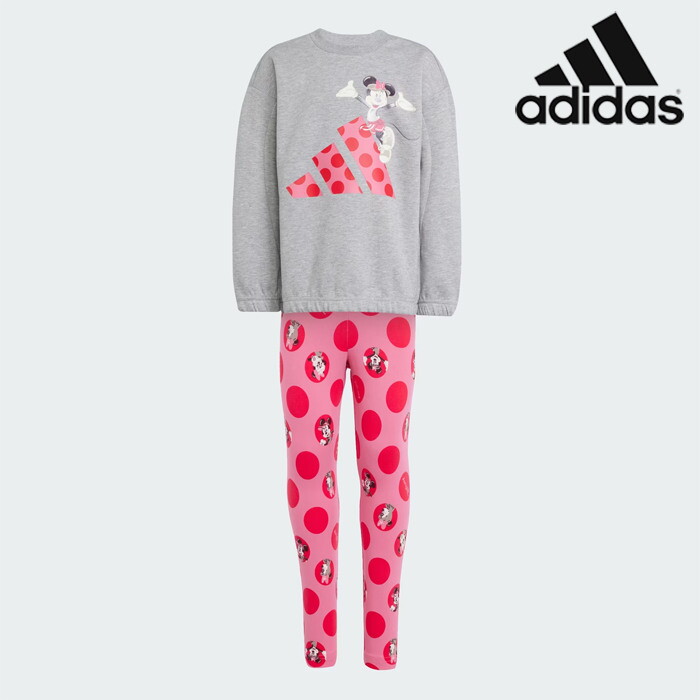 아디다스 [아디다스][특가] 아디다스 아동 세트 /10- JF3645 / LG DY MI JOG 키즈 여아 디 즈니 미 니 마우스 조거 세트
