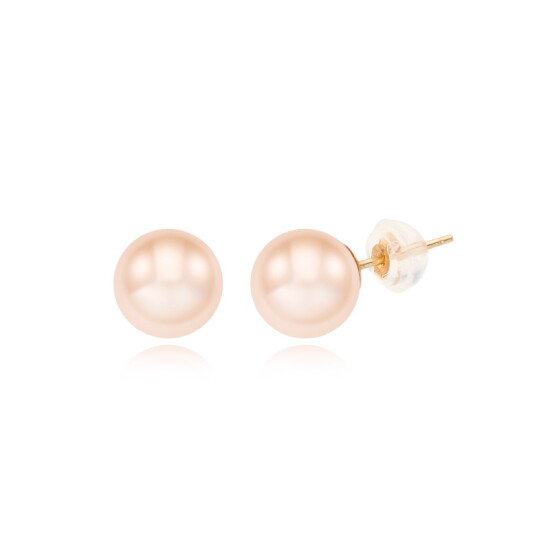 [티르리르]14K 핑크 쉘펄 귀걸이(8mm) TESK4G22061M-8