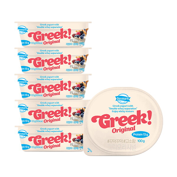 동원 F&B 덴마크 그릭요거트 오리지널 100g 6개