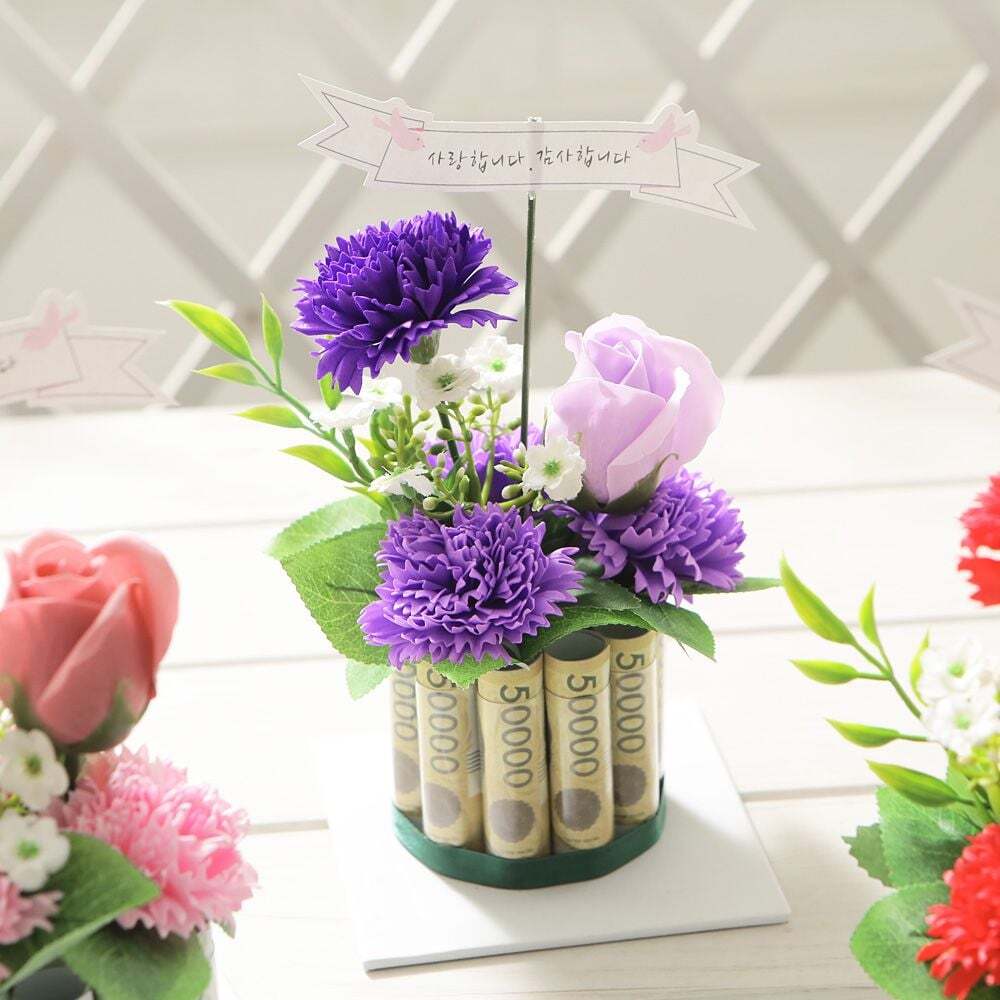 인크리코 오너클랜 미니케익 용돈박스(10) 바이올렛 어버이날 용돈케이크