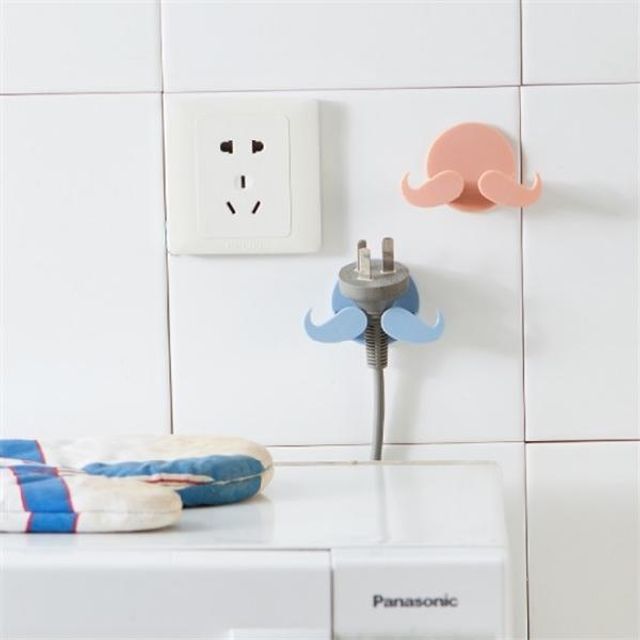 에이치플러스몰 (SM)콧수염 벽면부착 전선정리 걸이대