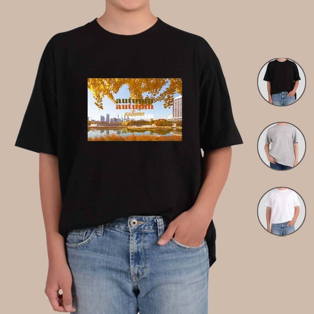 오너클랜 ATOGATO 단풍 낙엽 풍경 가을여행 16 맞춤 반팔티