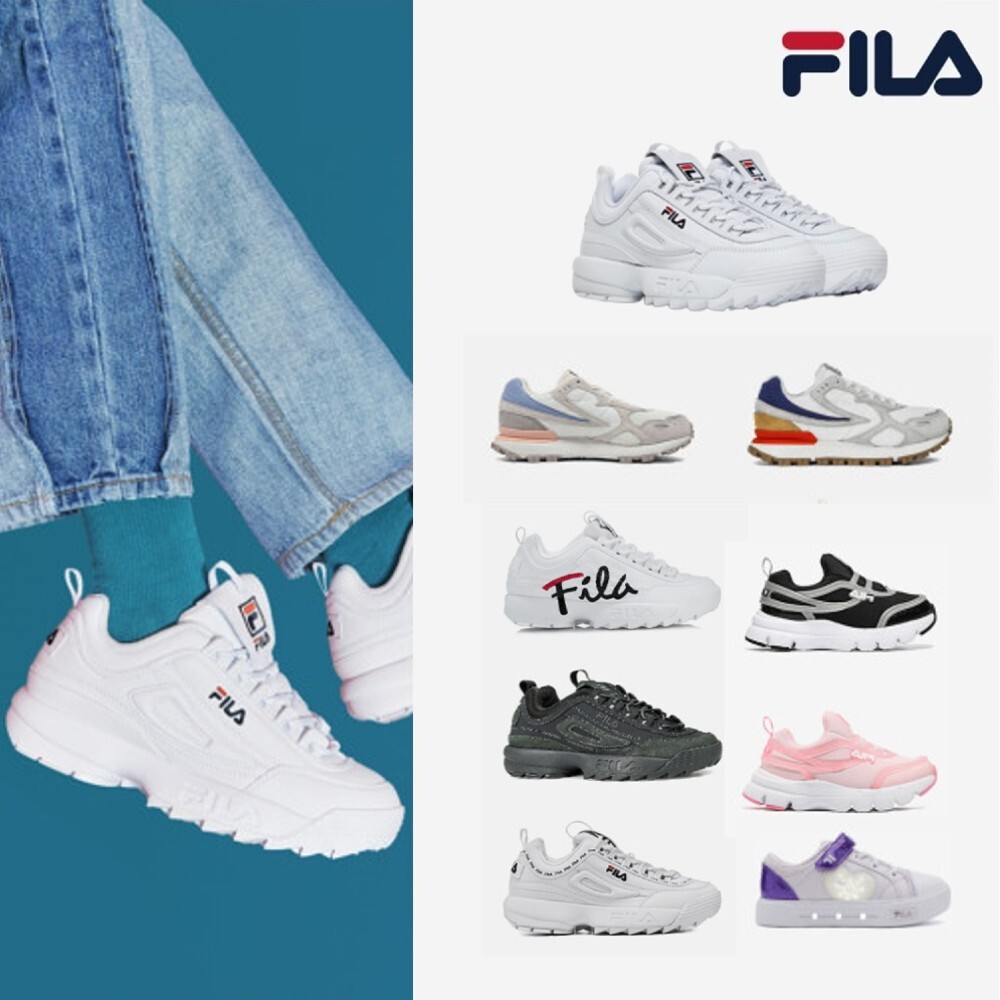 휠라 슈즈 [휠라] 공식 봄맞이 세일 성인/키즈 스니커즈/운동화/테니스화 추가 인하