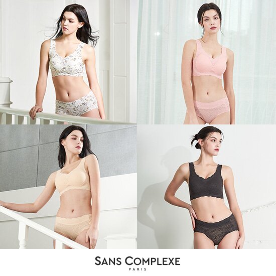 2022 SO COMFORT 레이스프리컷 브라팬티 4세트(+전고객 비치백 1종)