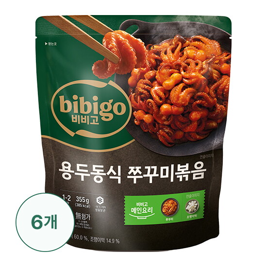 [비비고]비비고 용두동식 쭈꾸미 볶음 355g x6봉