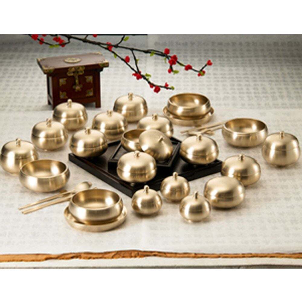 오너클랜 (특가)(한국유기) 전통 옥바리 7첩 반상기 세트(46p)