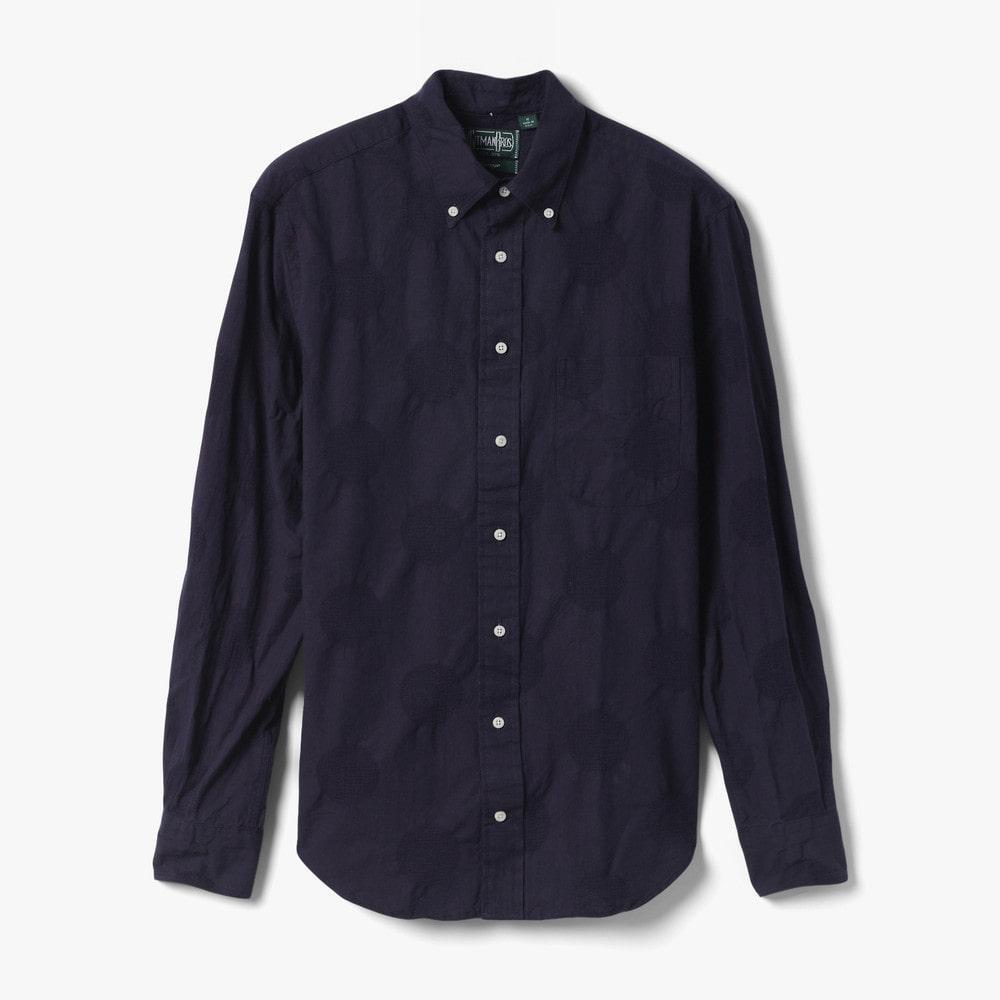 상세참조 샌프란시스코마켓 (GITMAN BROTHERS 짓먼 브라더스) VINTAGE BD SHIRT (DOBBY DOT) NAVY/GBF1M40003A72