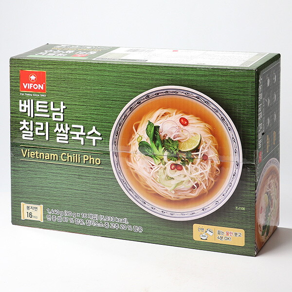 글로벌푸드 비폰 베트남 칠리 쌀국수 90g x 16개