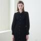[누브][정상가 168000원][누브] Front Shirring Shirts Dress - Black