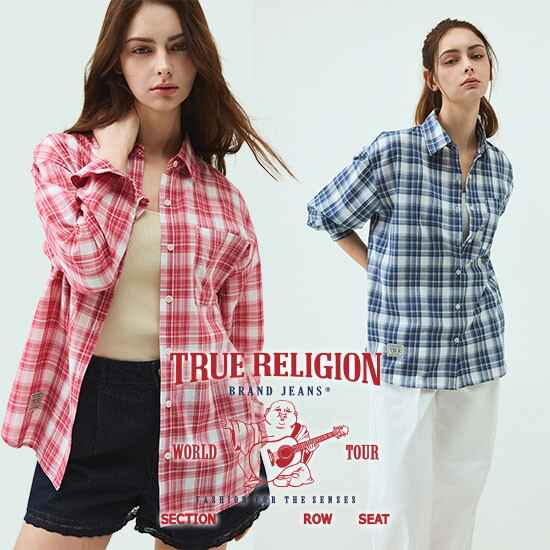 [트루릴리전]■ 트루릴리전 26SS 여성 포켓 체크셔츠 2종