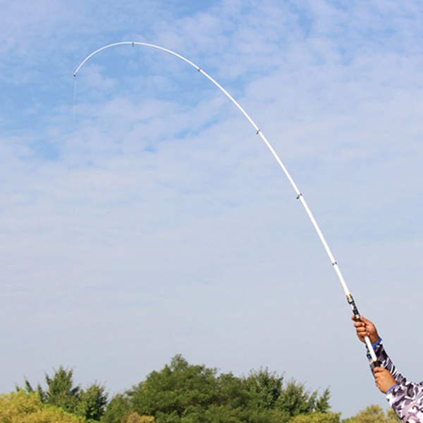 비투비월드 [비투비월드]랭크업 입문용 원투낚싯대 접이식 릴낚싯대 화이트