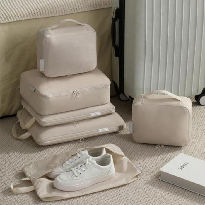 에이엔몰 가방 압축 파우치 여행용 정리백 세트 캐리어 6종 (48m3W)