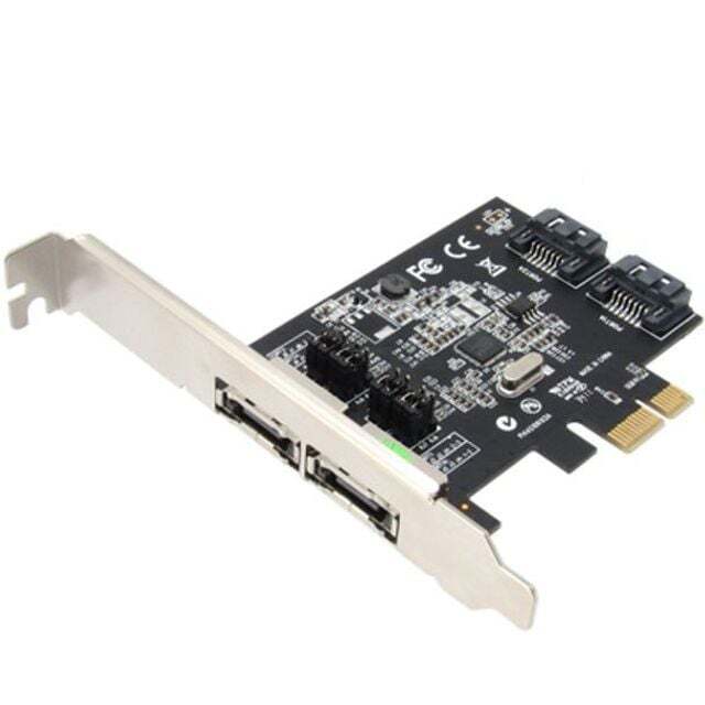 지오벤처스 레이드 카드 Express PCI sata2 2포트 esata 슬림PC
