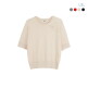 [LBL]◎25SS 실크블렌디드 플라워 아플리케 가디건+하프니트 앙상블