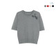 [LBL]◎25SS 실크블렌디드 플라워 아플리케 가디건+하프니트 앙상블