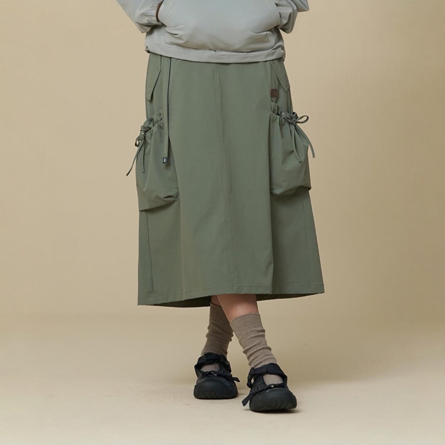 상세참조 비비씨어스 W 립스탑 플렉서블 셔링스커트 BE43LS01W