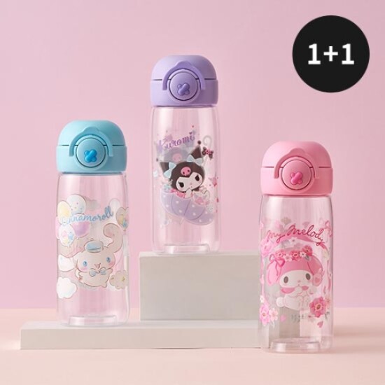 [락앤락][1+1] NEW 스쿨핏 산리오캐릭터즈 원터치보틀 470ml 2개 세트